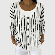 Bequemer, Knopf-Cardigan